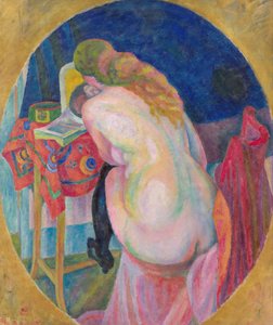 Femme nue lisant